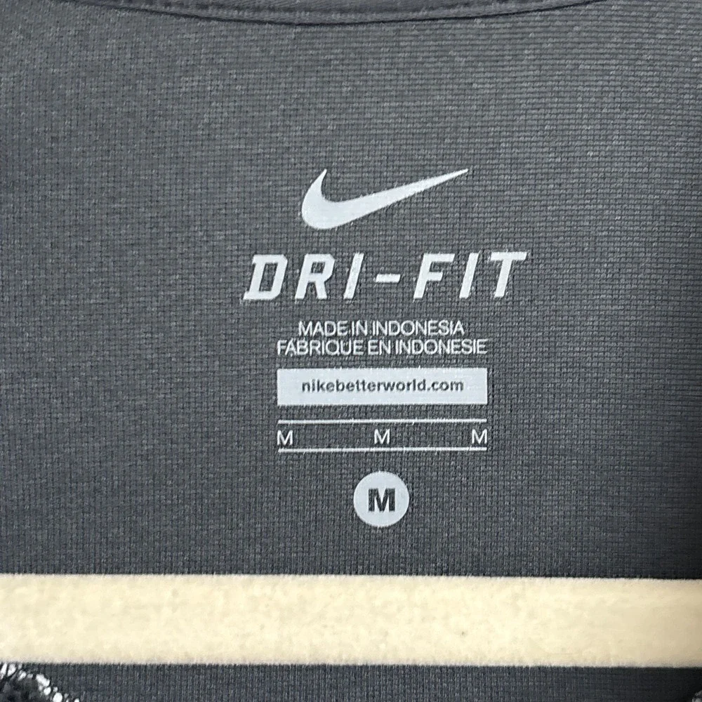 Nike Team Avenger Warm Up Jacket Womens M Gray Full Zip Thumb Hole Track Running - Picture 9 of 14